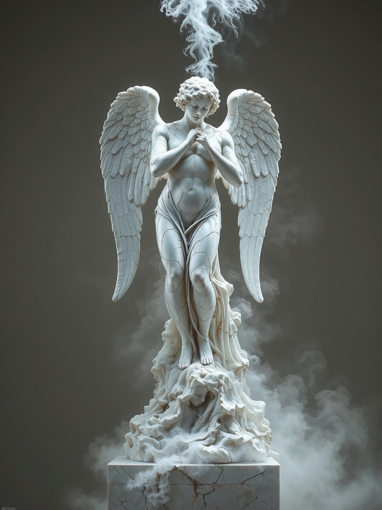 Stunning digital white marble