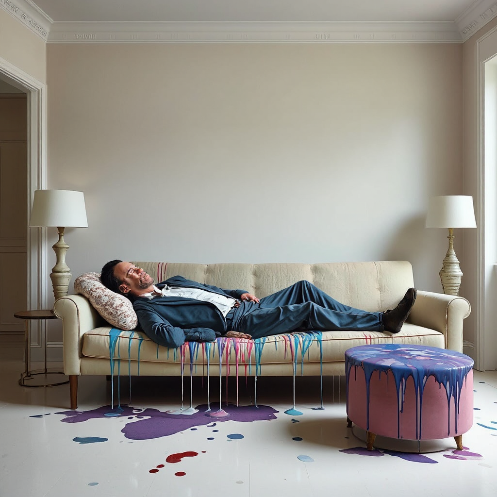 Man reclining on a
