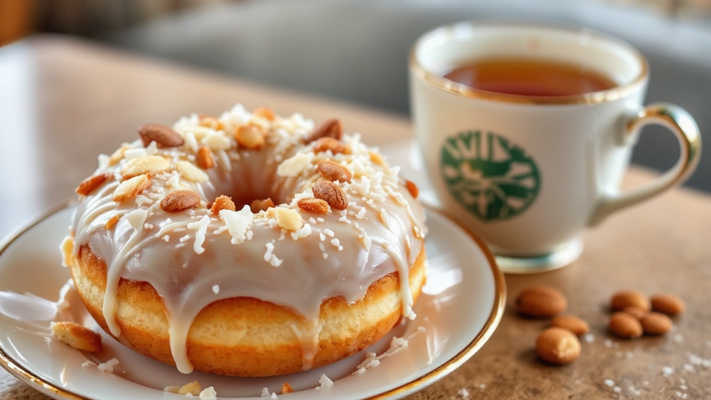 Delicious donut with sweet