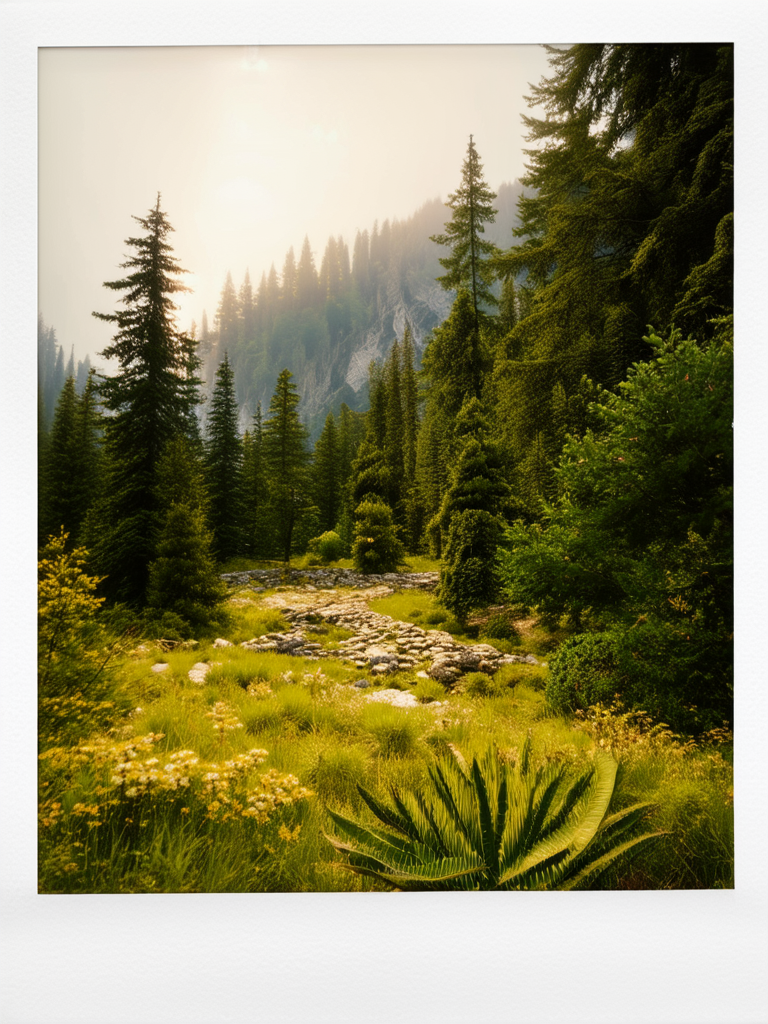 Landscape with herbaceous plants