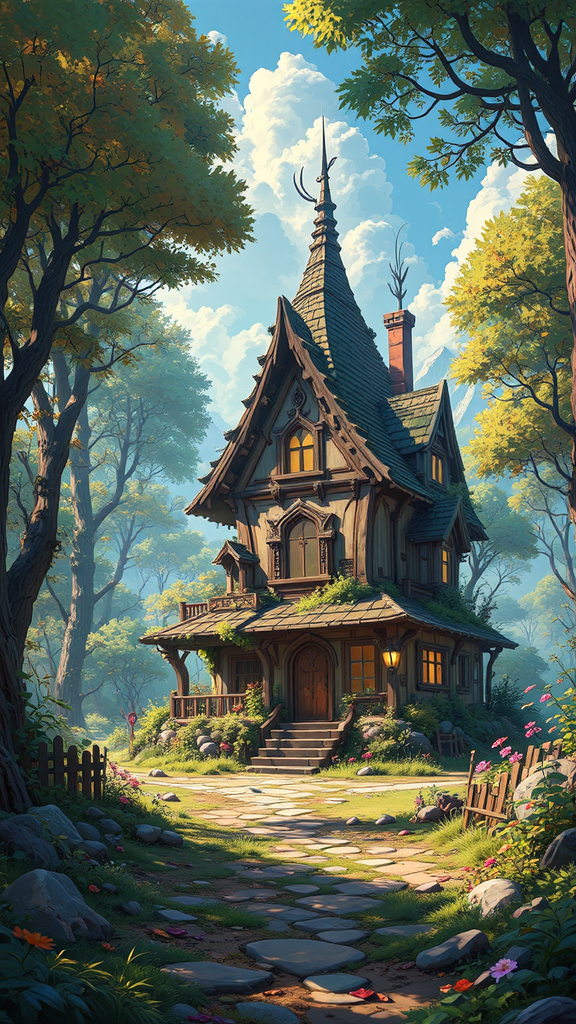 Abandoned houses in fantasy