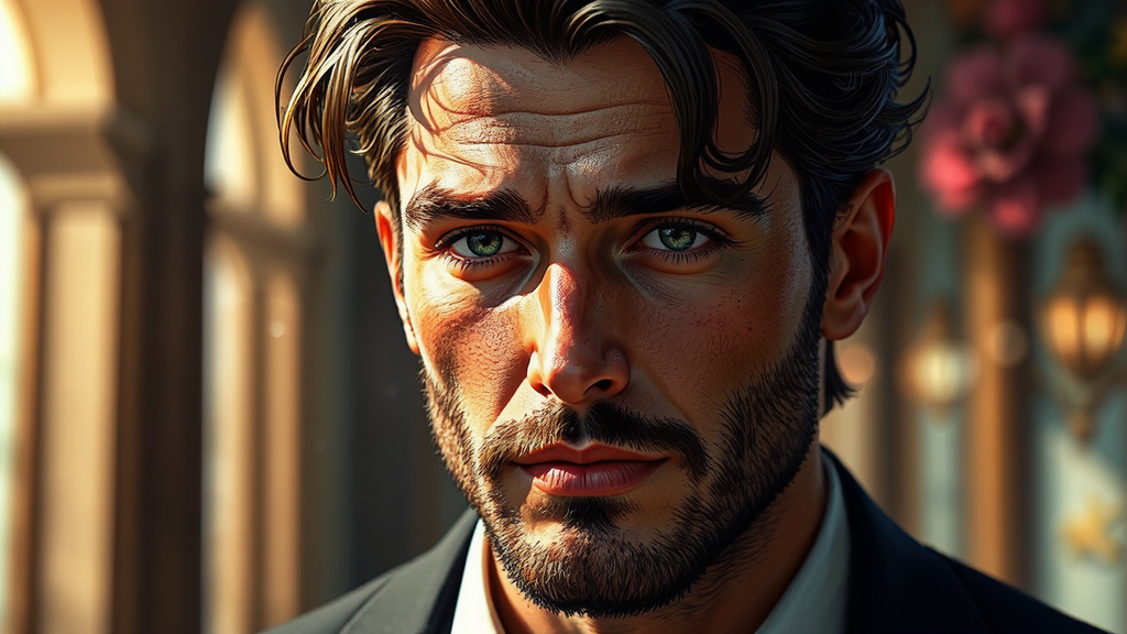 Portrait of a handsome