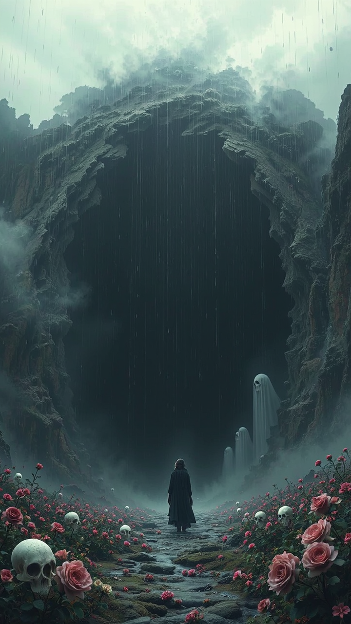 A lone figure in