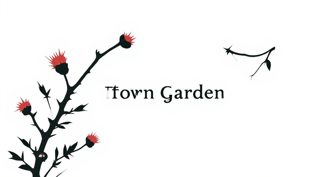 Thorn garden minimalist logo