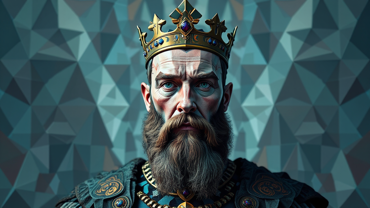 Colourful portrait of a