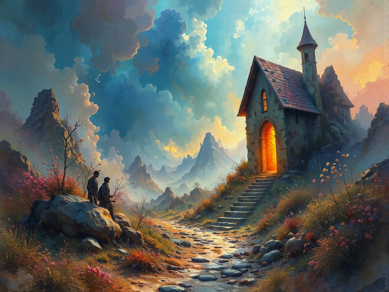 Colourful dreamlike digital artwork