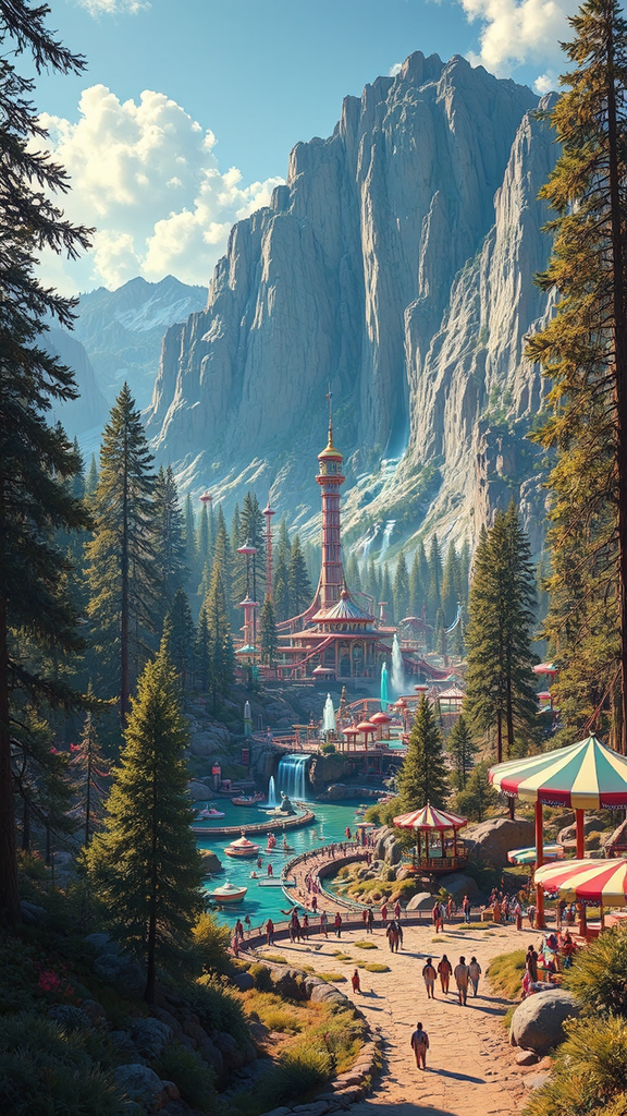 Amusement park in Yosemite