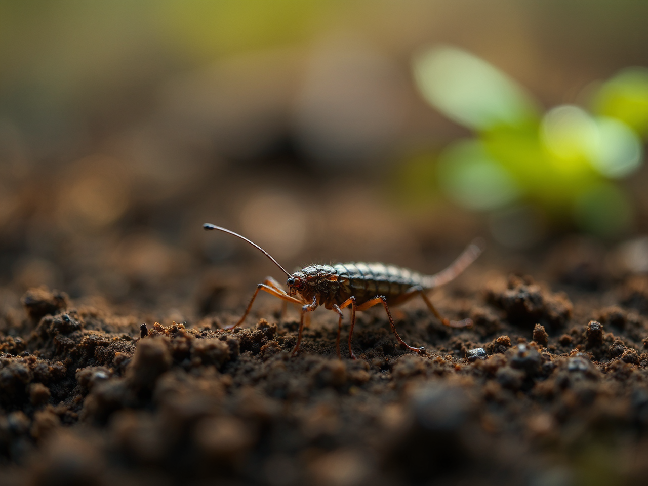 Insect with dirt on