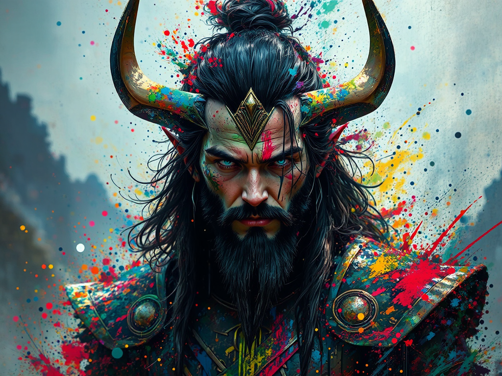 Colorful fantasy artwork with