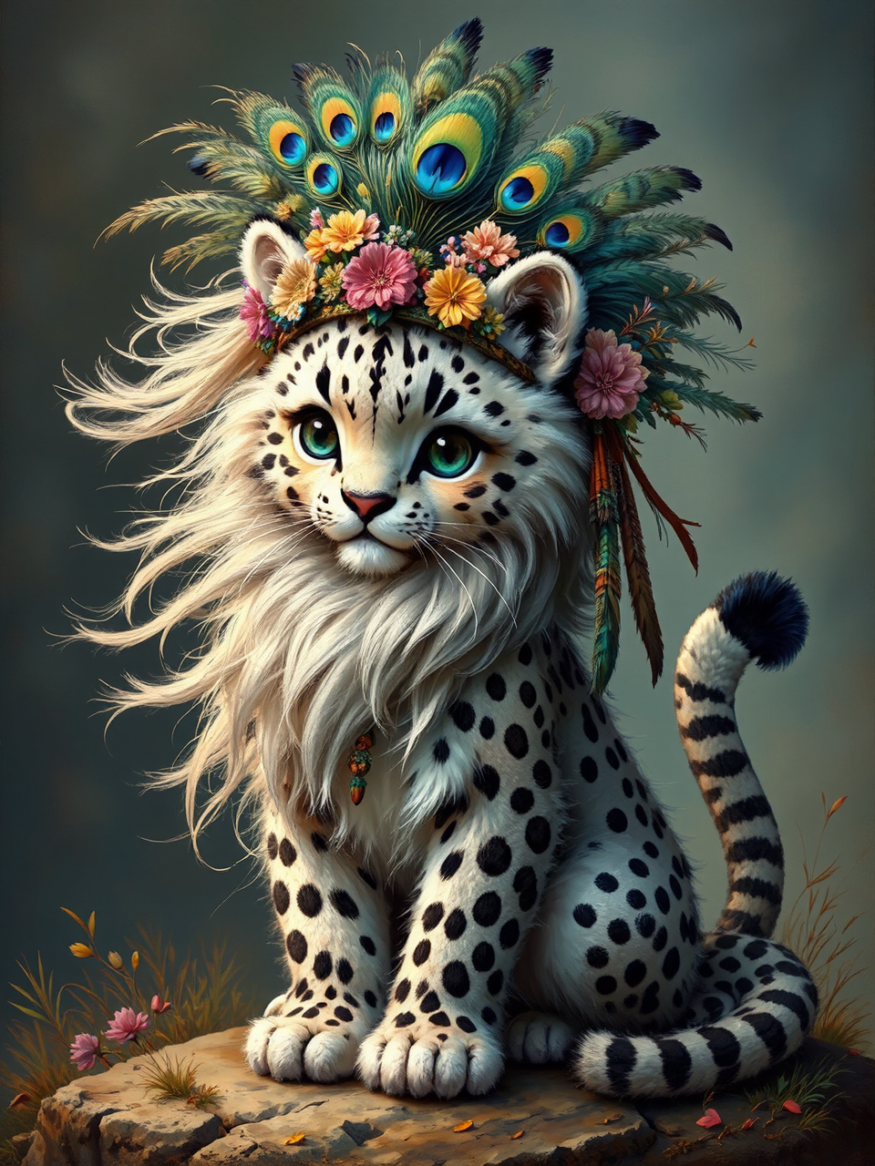 Fluffy animal with a