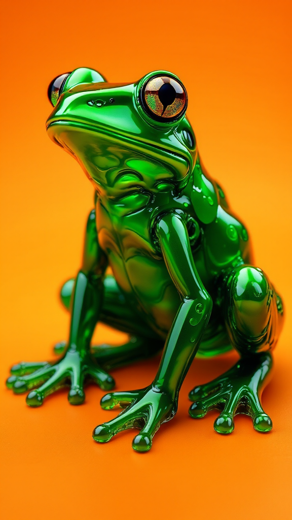 Metallic green Jell-O tree