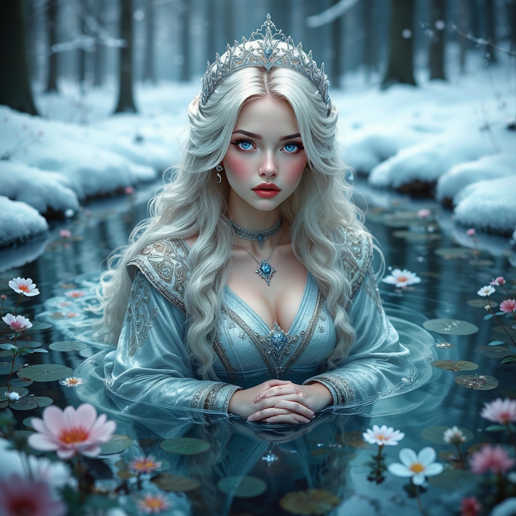 Ice Princess floating in