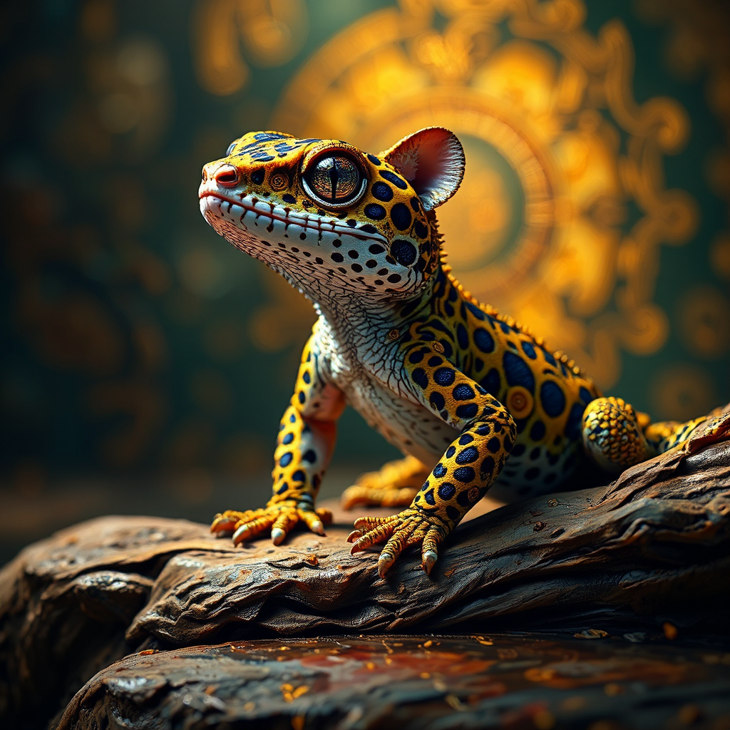 A studio-lit, intricately painted