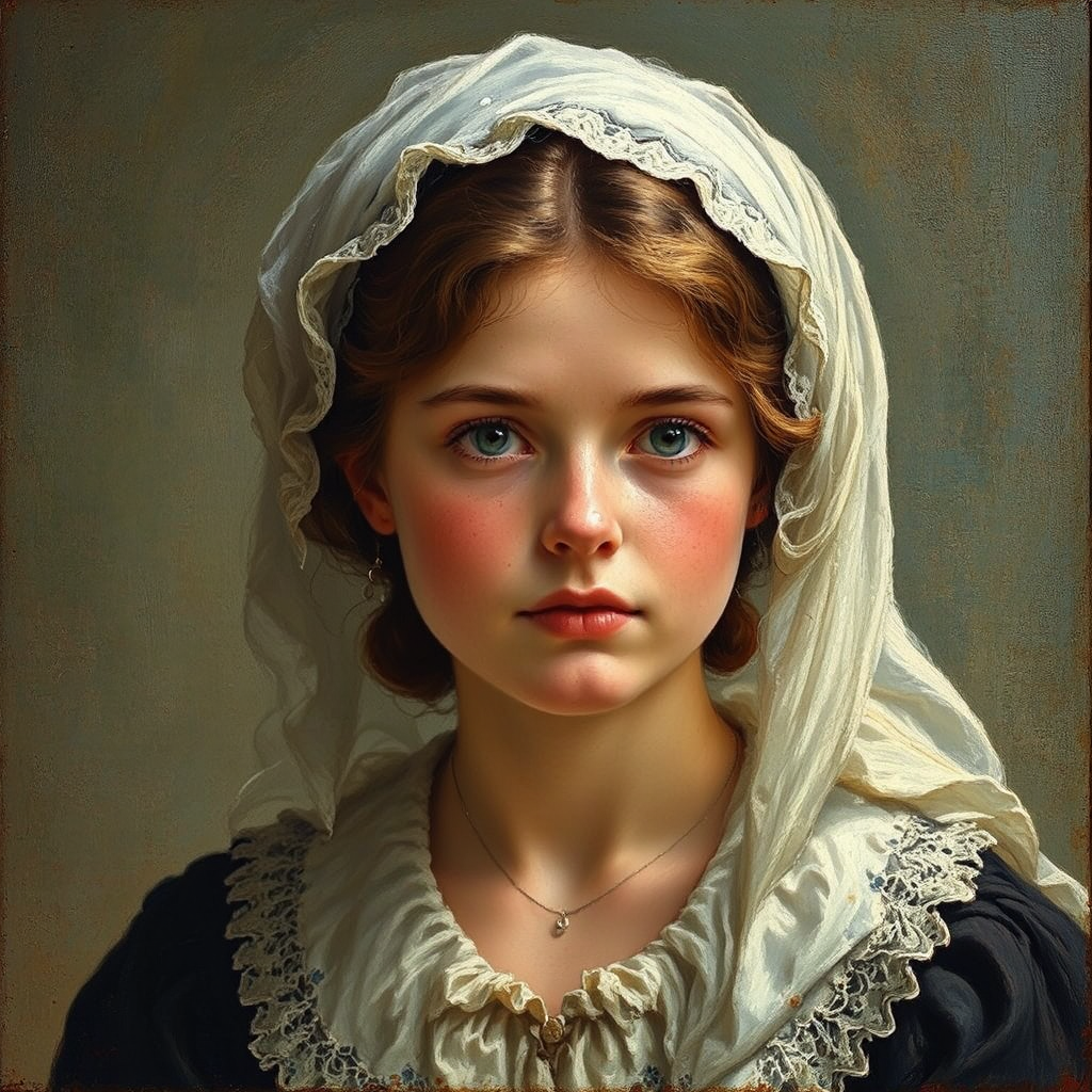 Young woman holding a