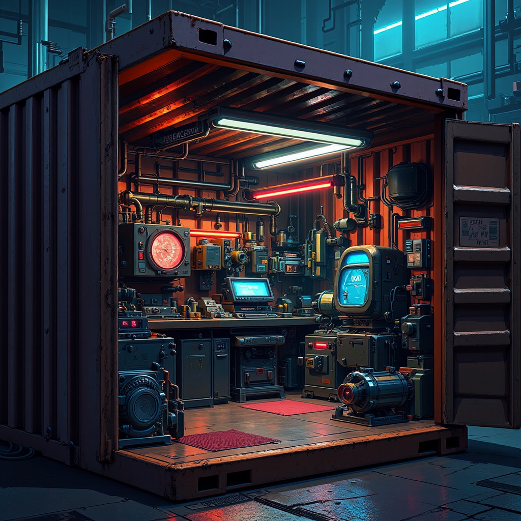 Small sci-fi machine shop