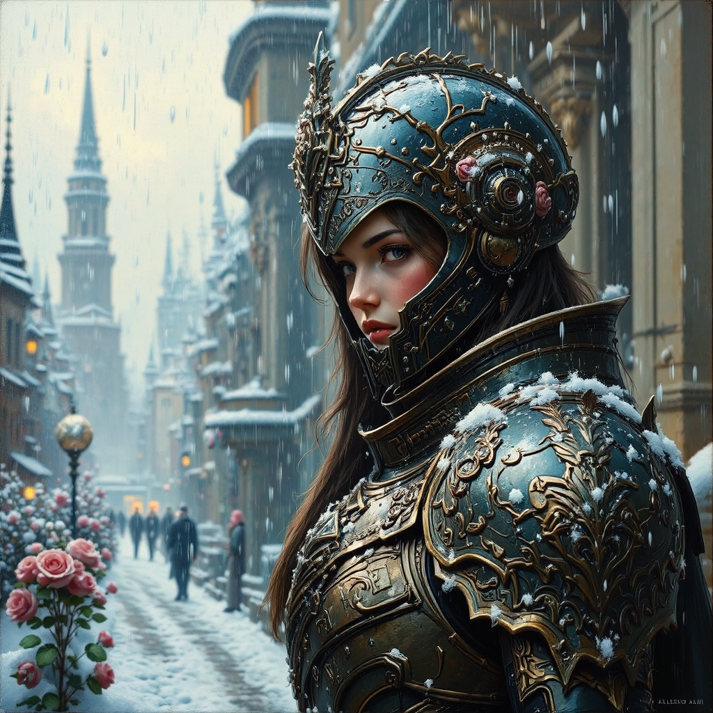 Magitek armor in snowy