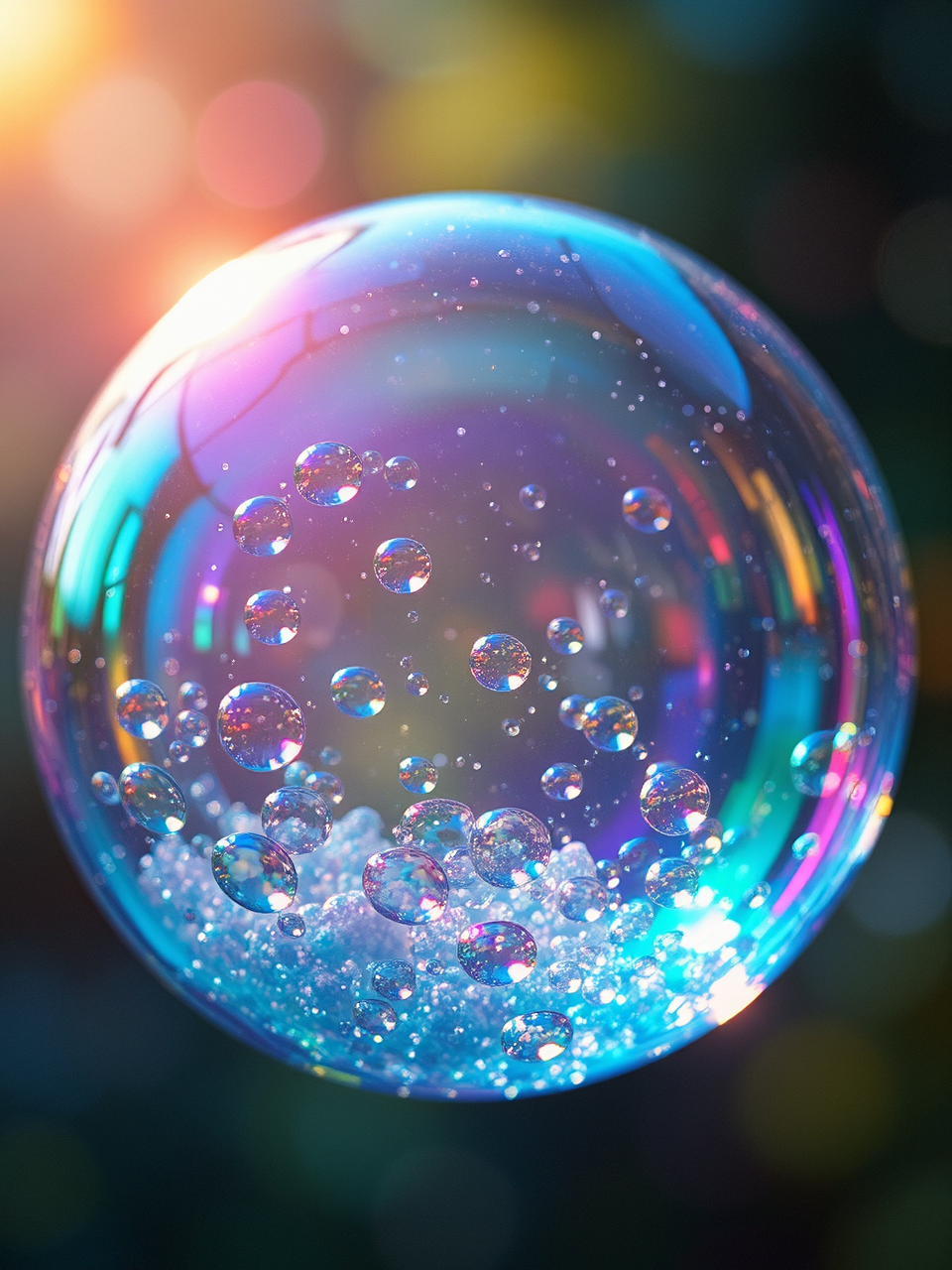 A hyper-realistic glass of