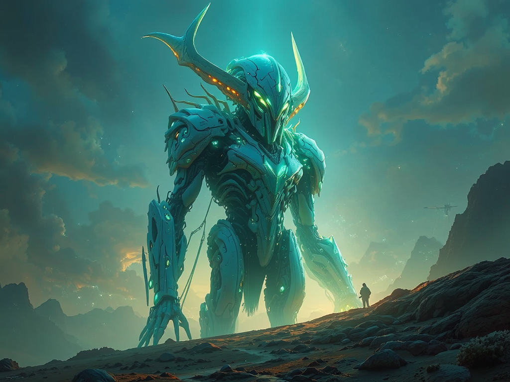 Giant cybernetic Protoss warrior.