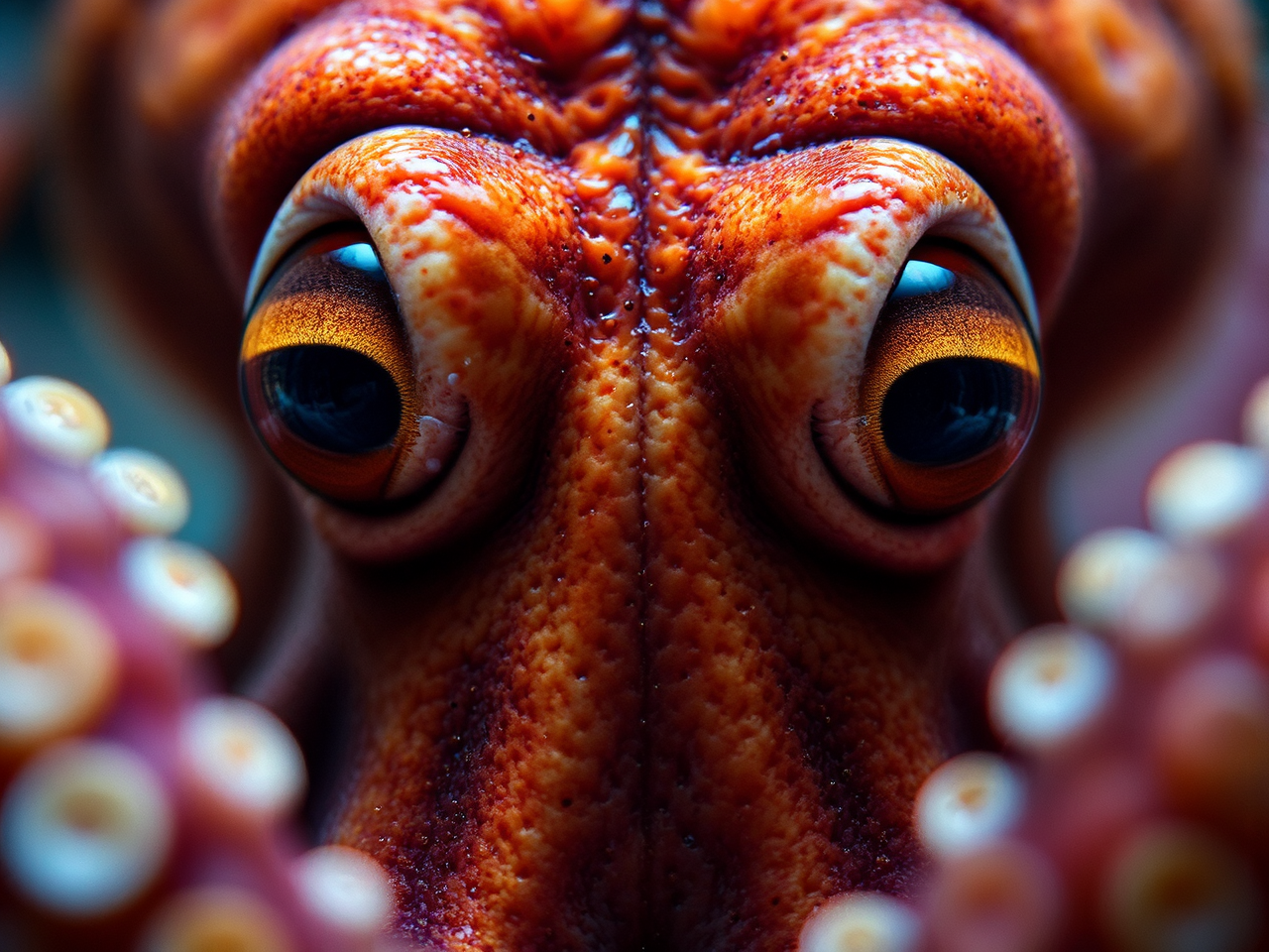 Octopus close up of