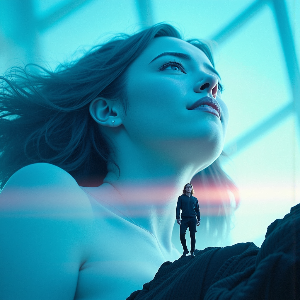Girl in a futuristic