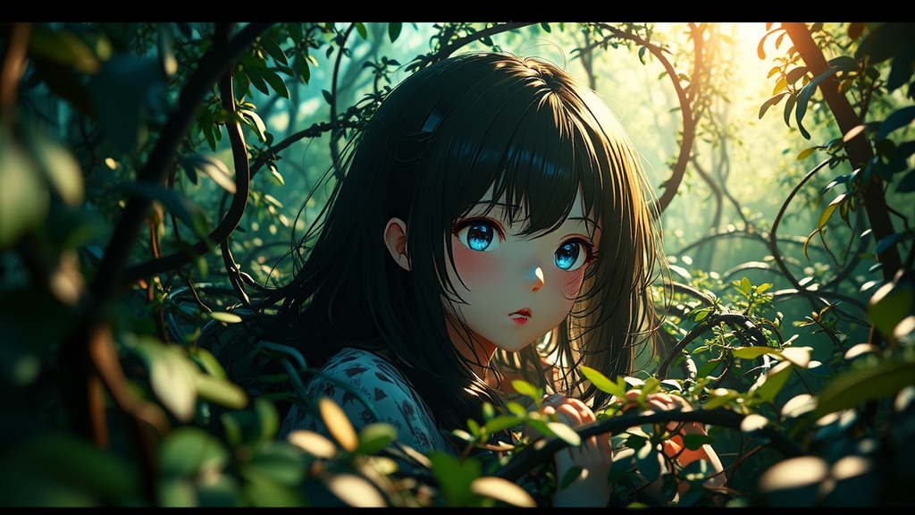 Anime girl in a