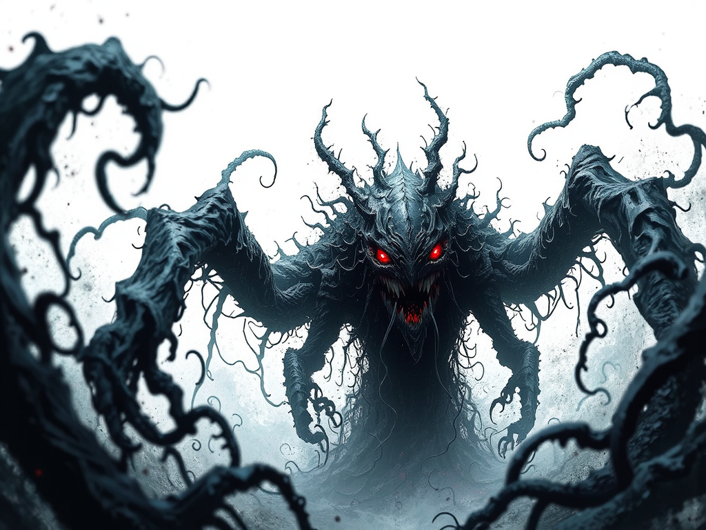 Void creature with sharp