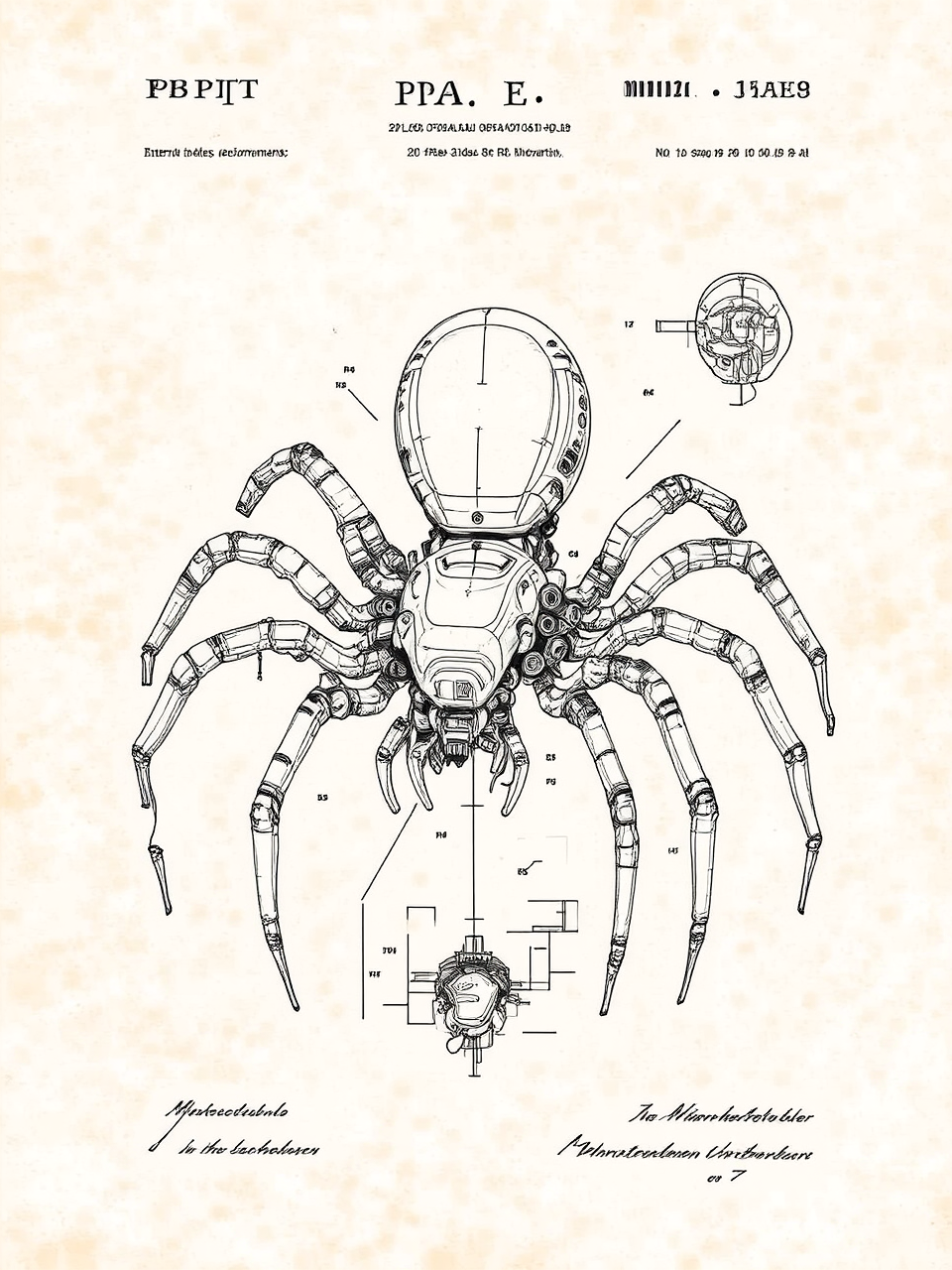 Robotic spider in patent