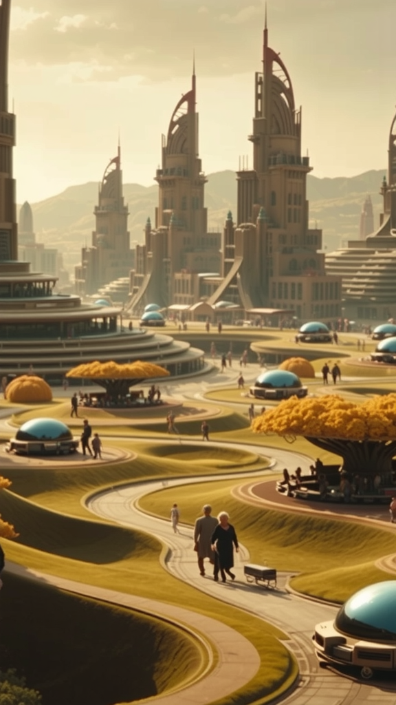 alien city landscape