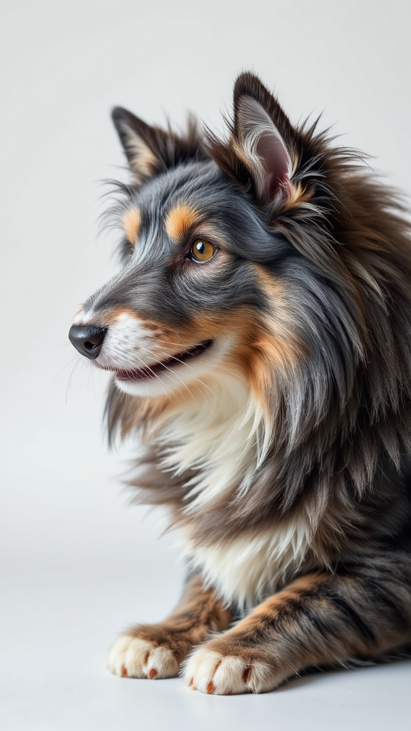 Mixed breed dog's body