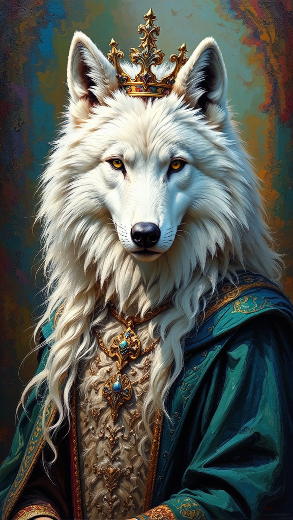 Wolf in royal robes