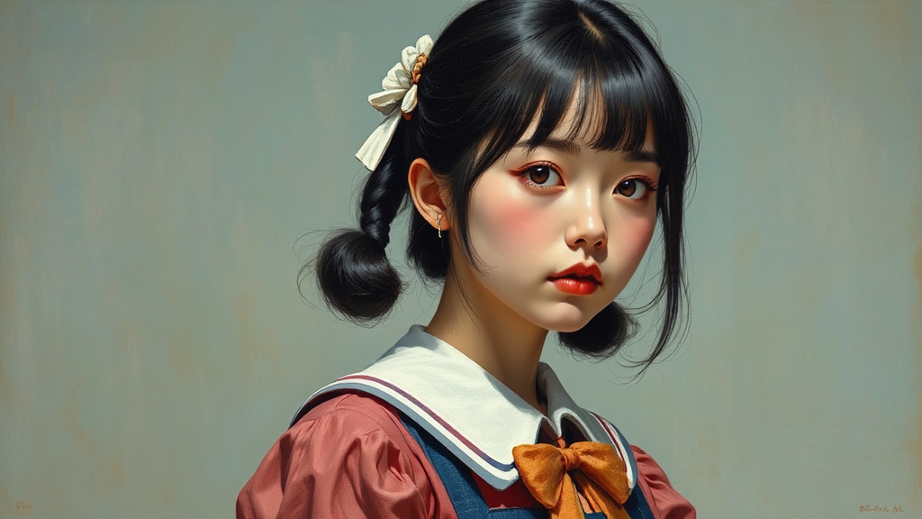 Japanese schoolgirl pop idol