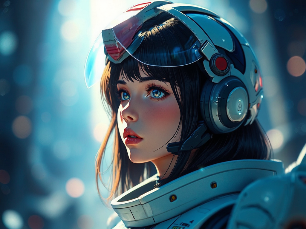 Anime portrait of young