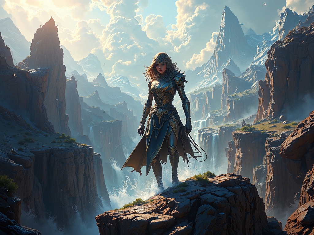 Epic digital painting of