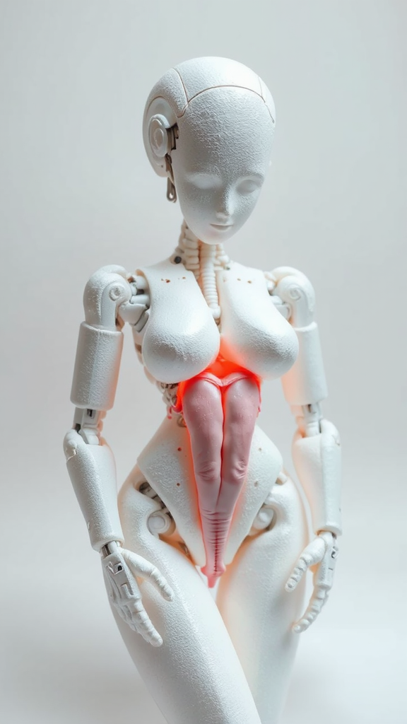 Styrofoam model of uterus