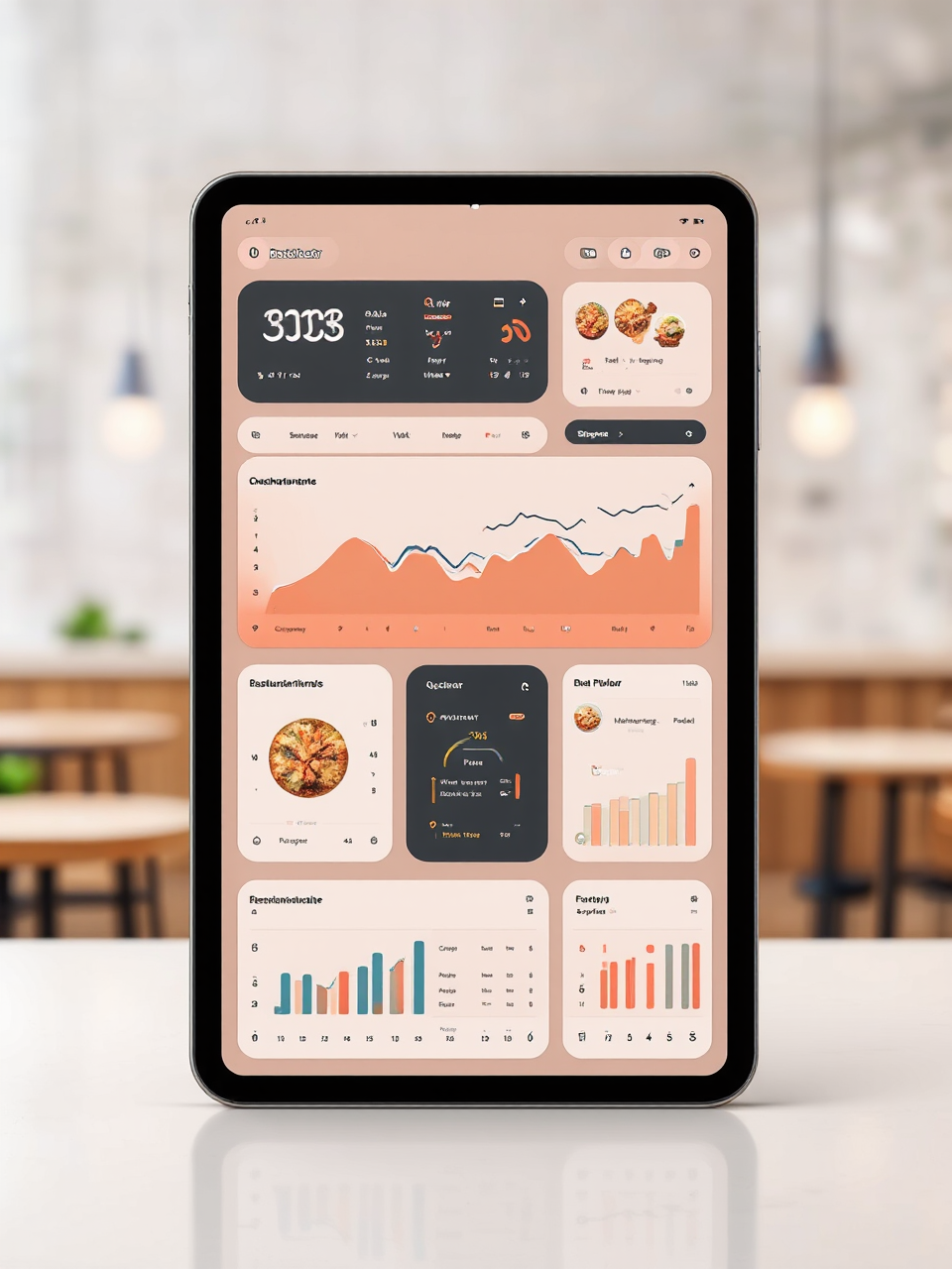 Modern Tablet Restaurant Dashboard