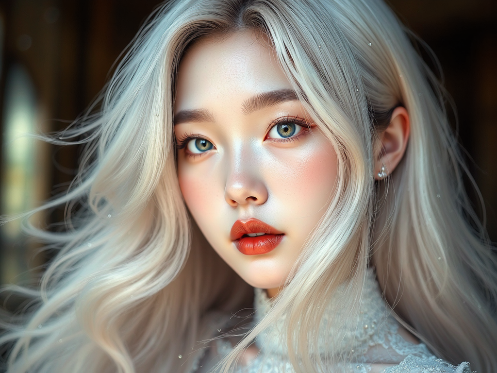 Beautiful female character with