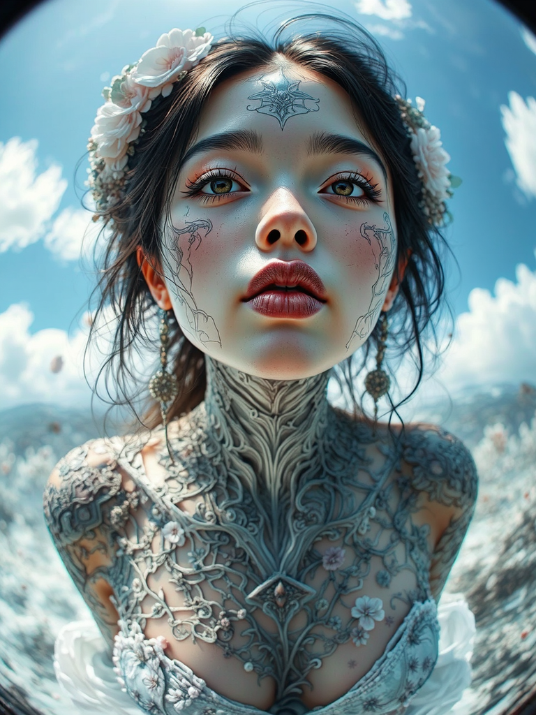 A woman's portrait in