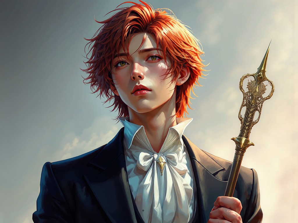 Ultra-realistic portrait of handsome
