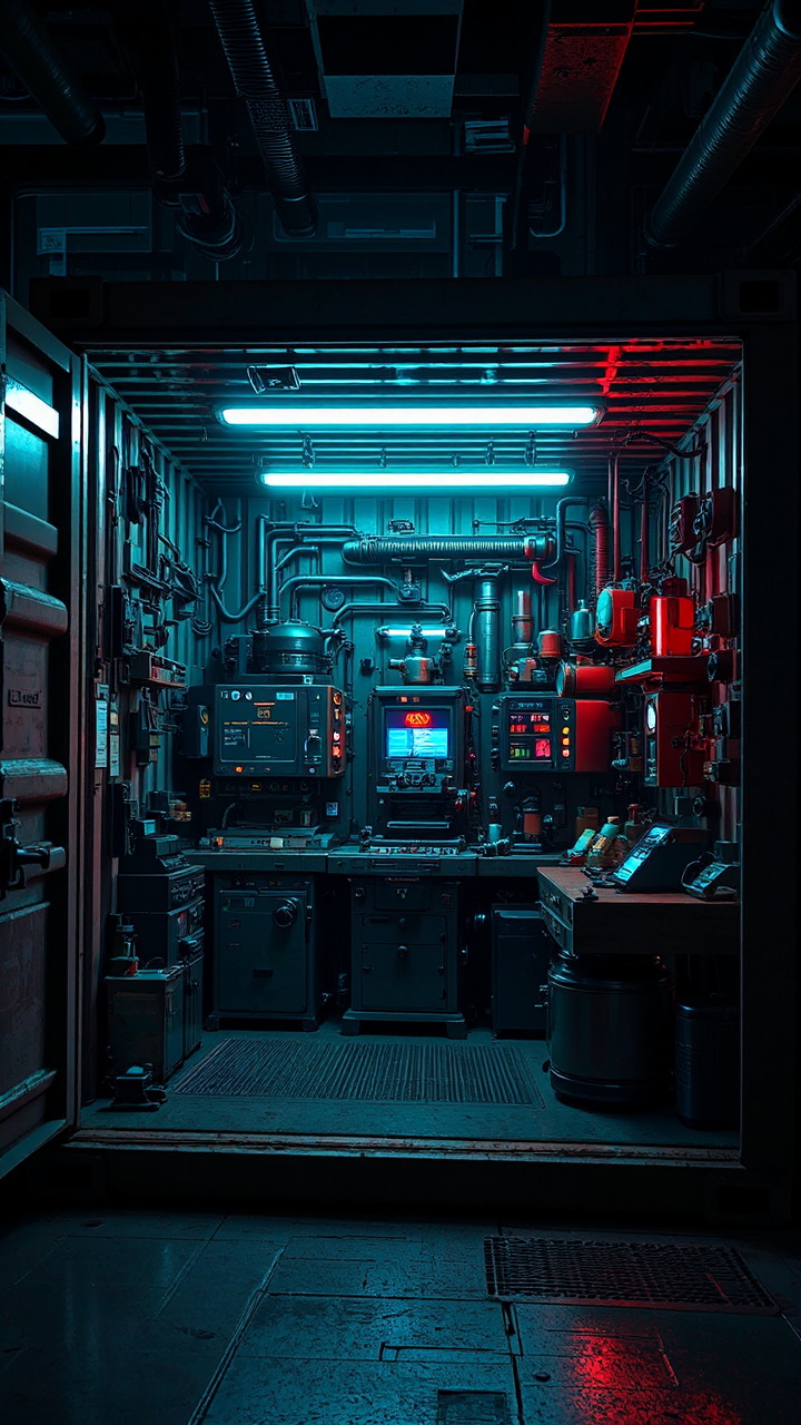 Small sci-fi machine shop