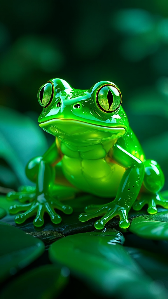 Green Jello Frog with