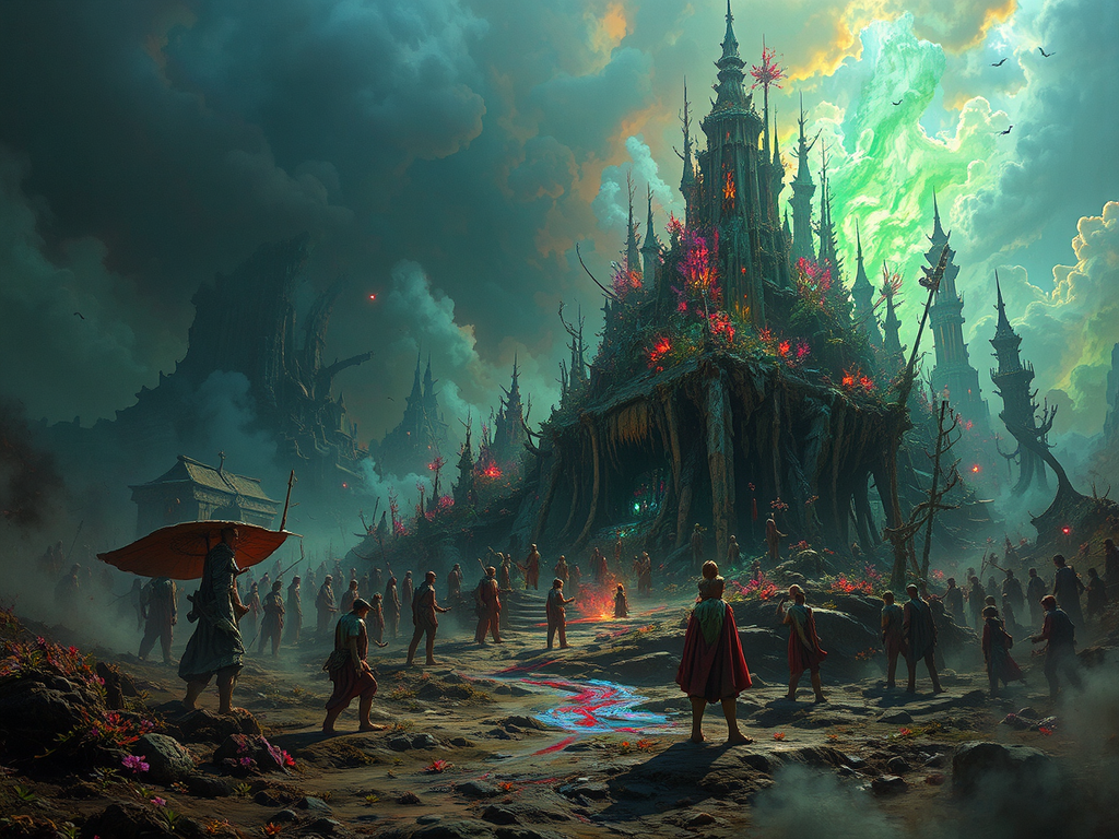 Highly detailed artwork with