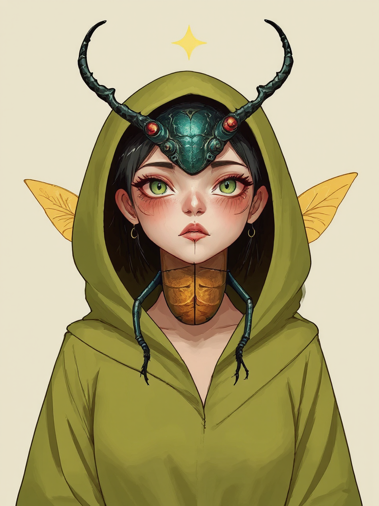 Insect with supposed psychic