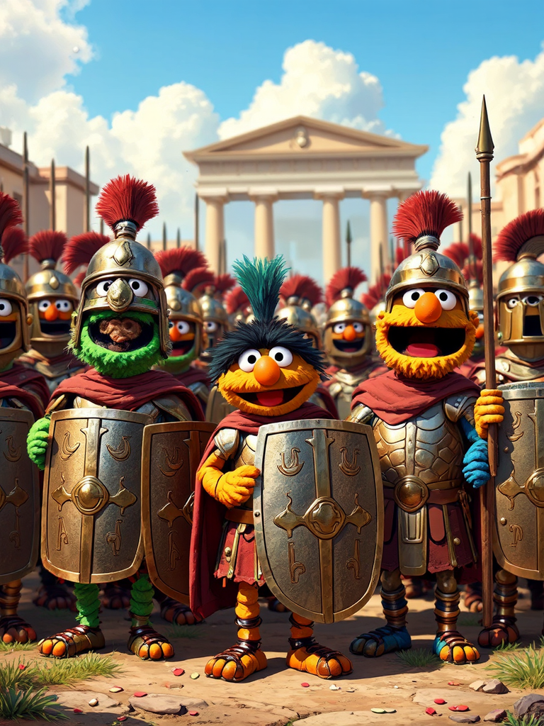 Sesame Street characters wear