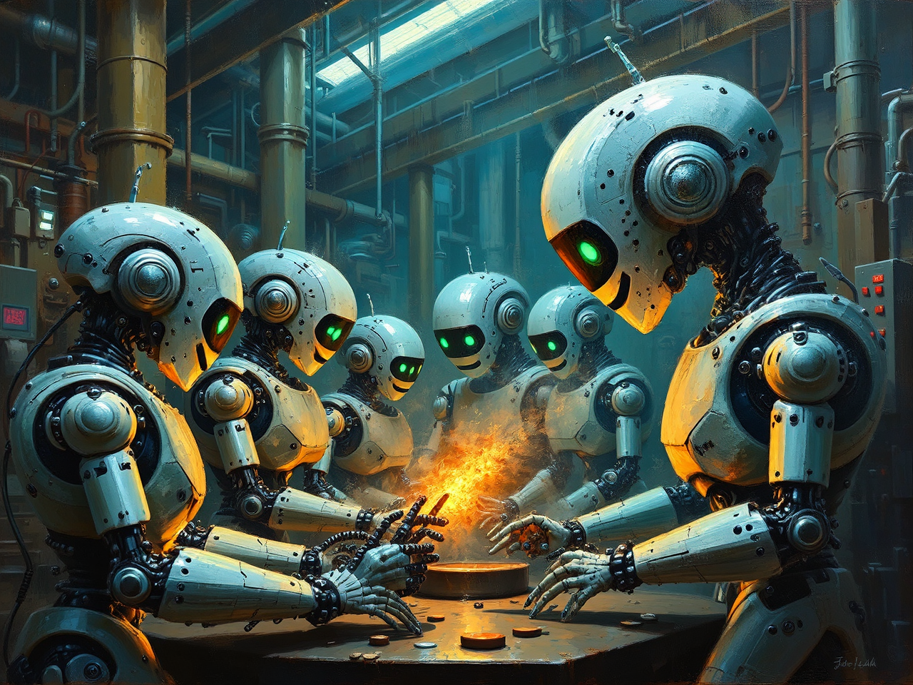 Robots manufacturing more robots