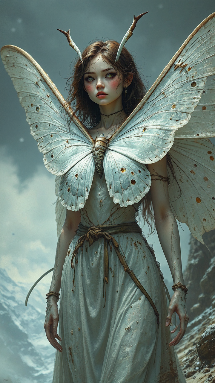 Female Mothman with large