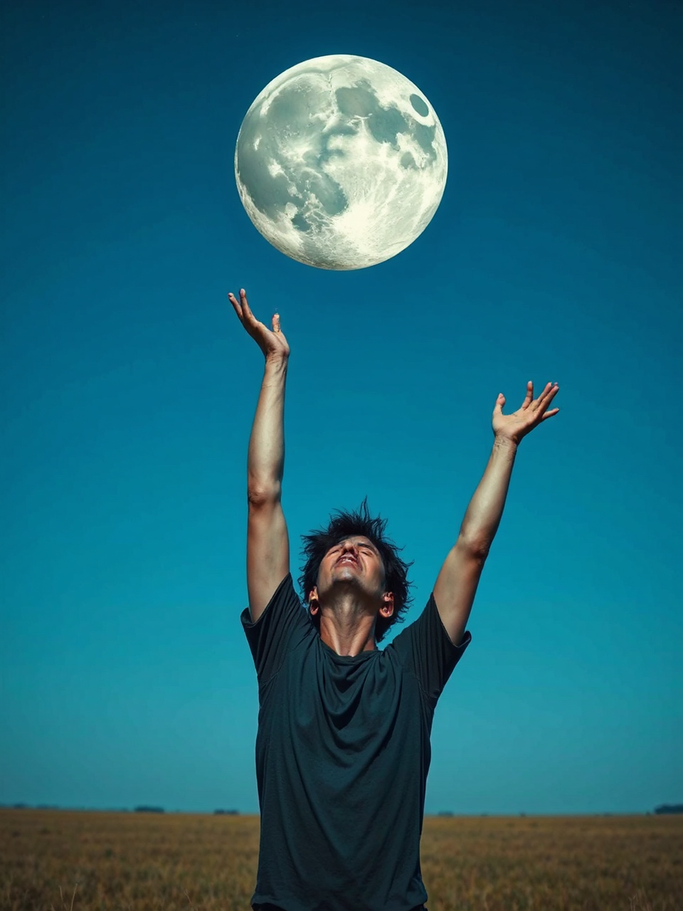 Catching a glowing celestial body.