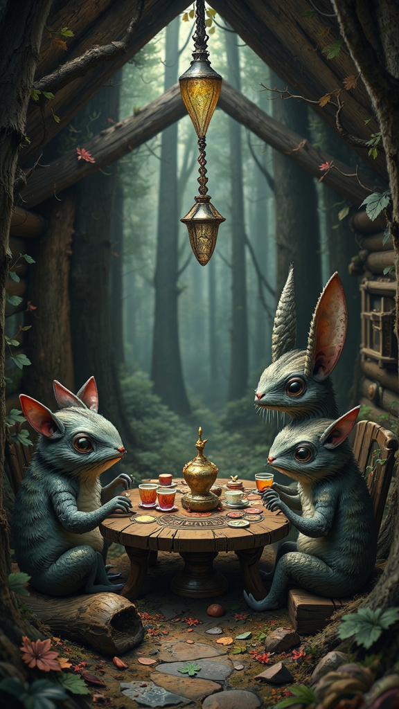 Critters have a tea