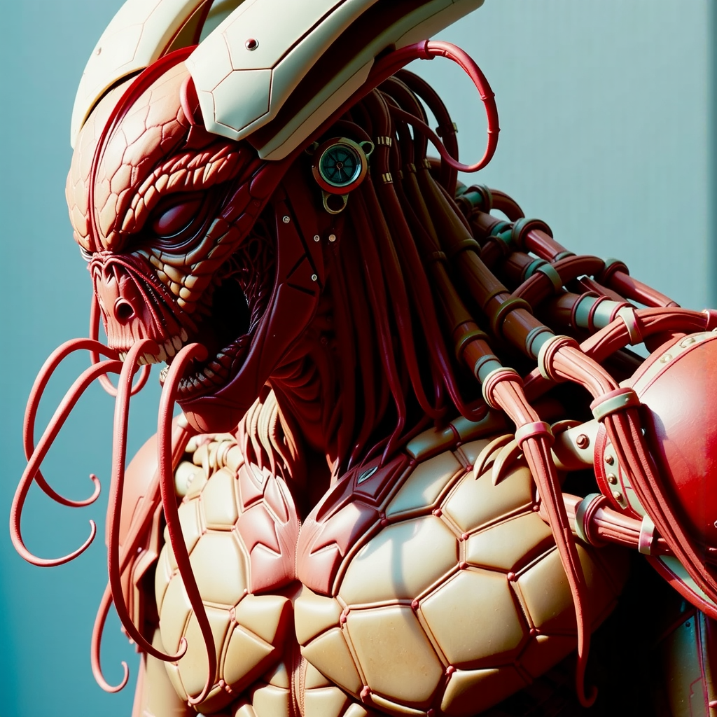 Muscled humanoid with crustacean