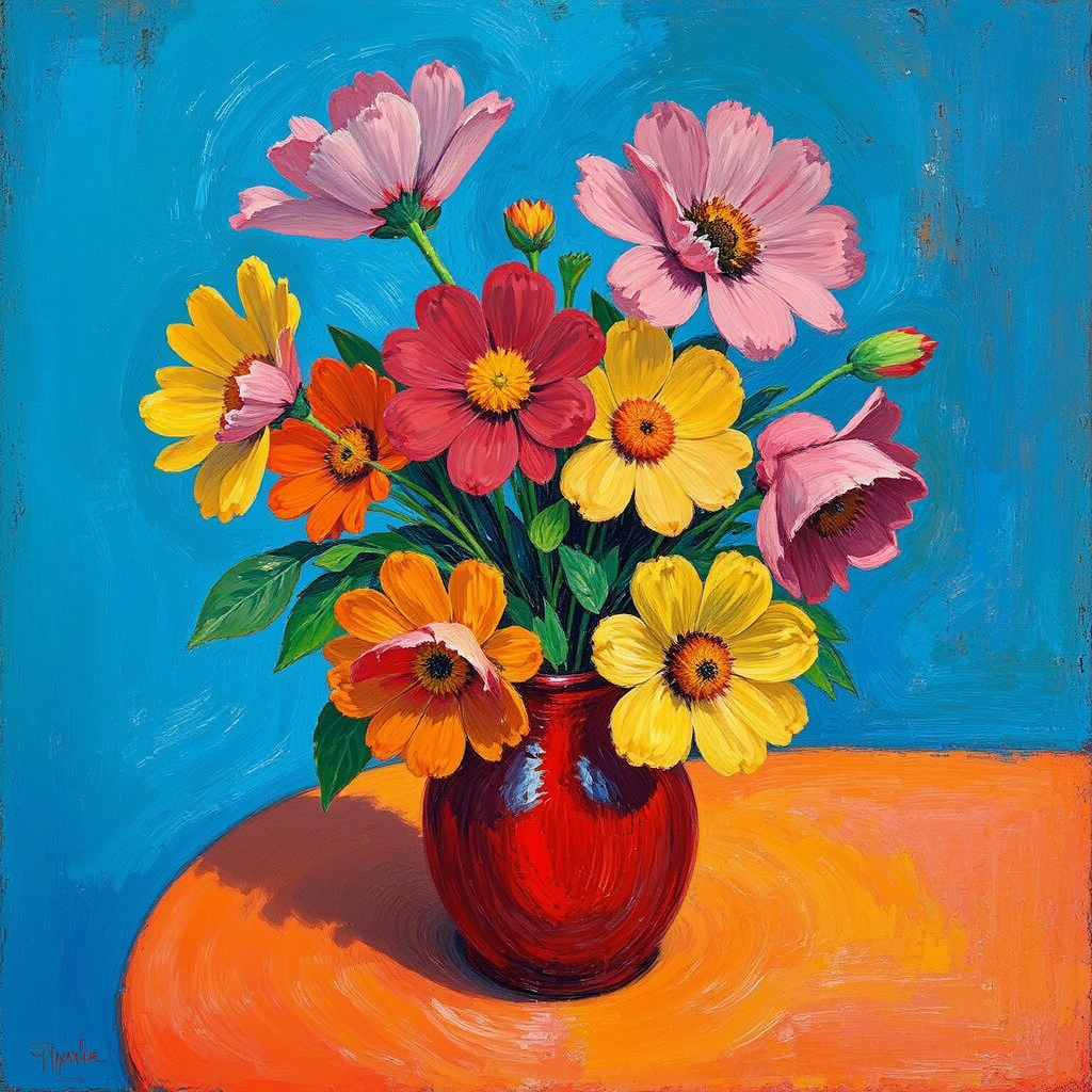 A Gauguin-inspired painting of