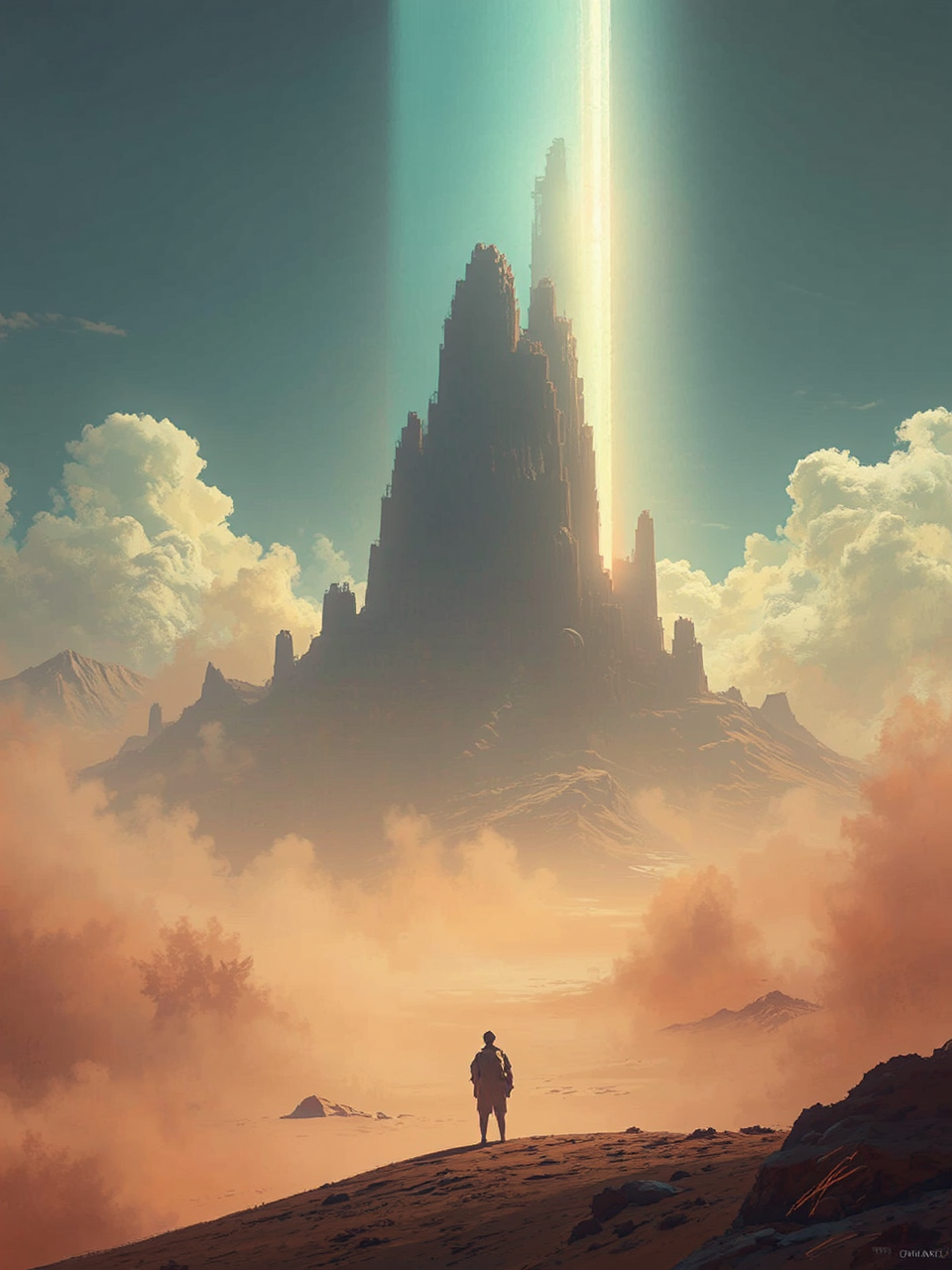 A medieval fantasy landscape